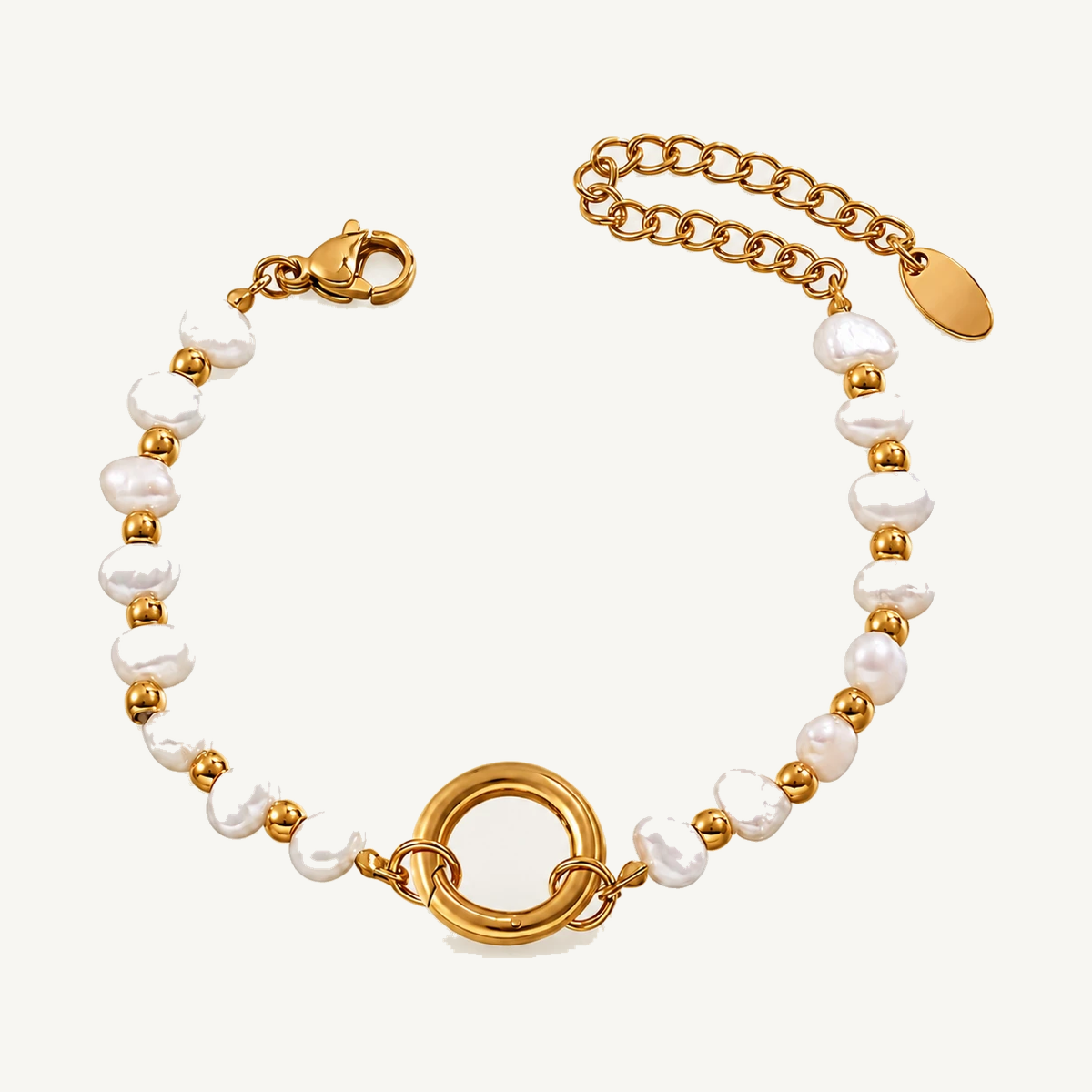 PEARL CONNECT CHARM BRACELET